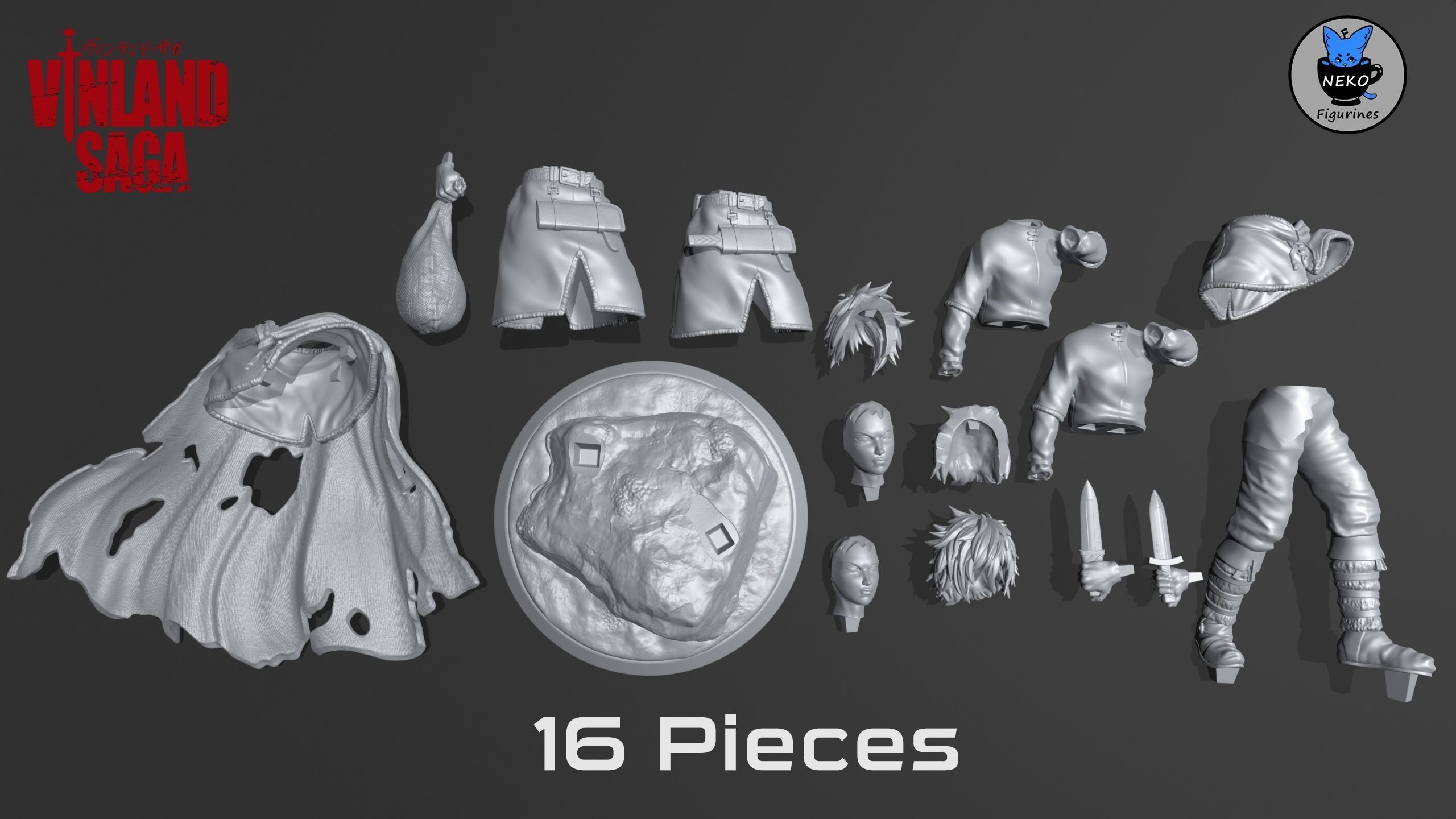 Thorfinn Karlsefni - VINLAND SAGA Anime Figurine STL  3D print model_5