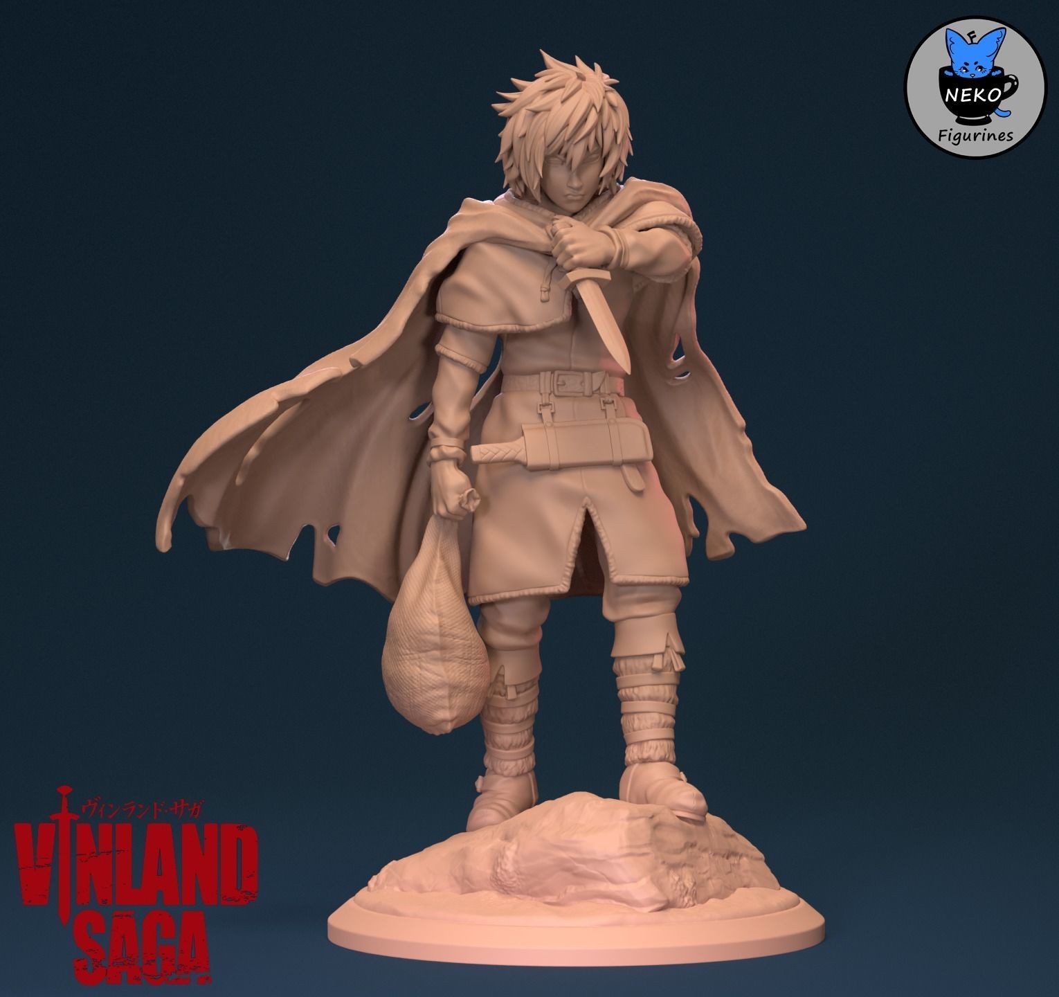 Thorfinn Karlsefni - VINLAND SAGA Anime Figurine STL  3D print model_18