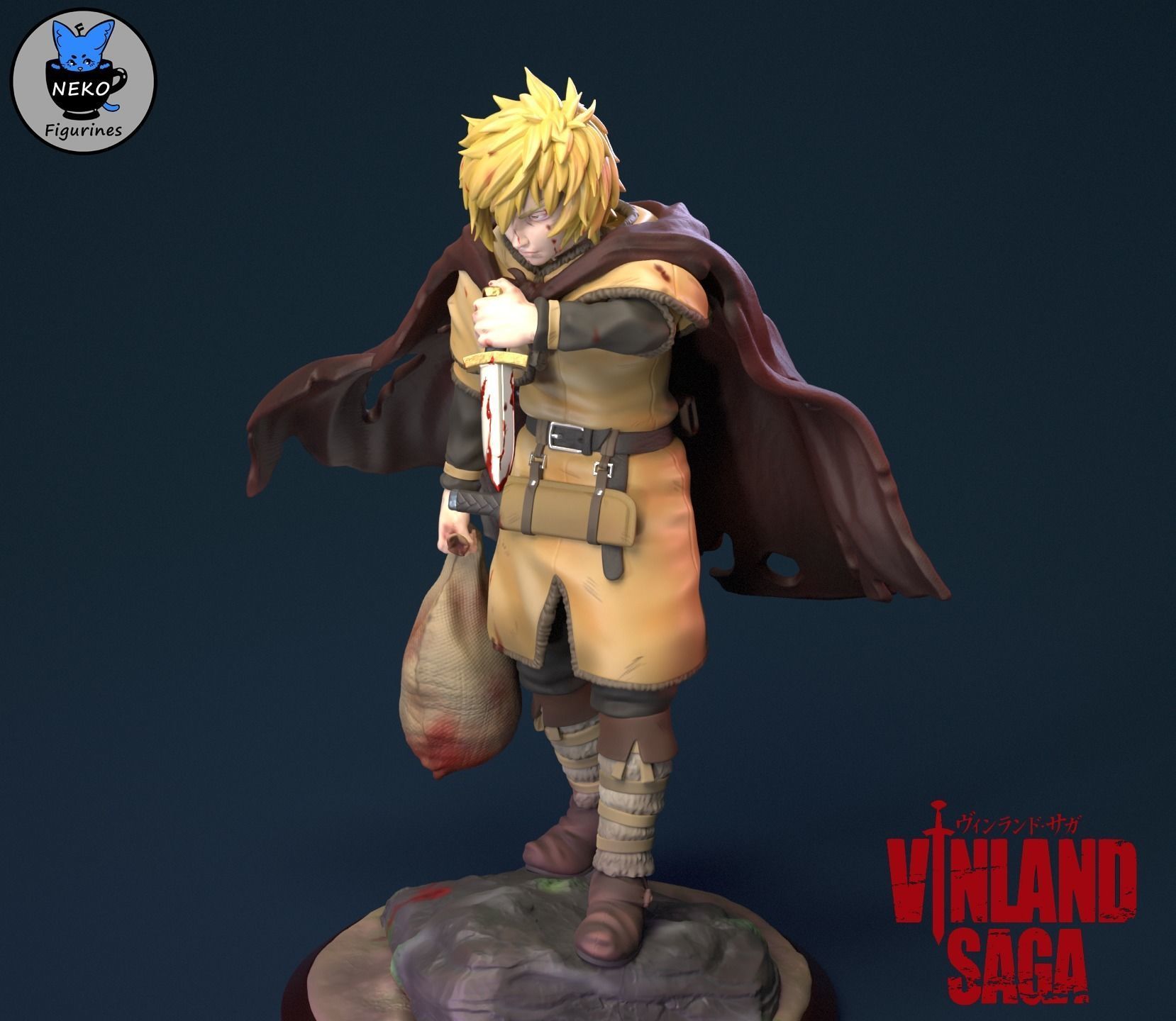 Thorfinn Karlsefni - VINLAND SAGA Anime Figurine STL  3D print model_11