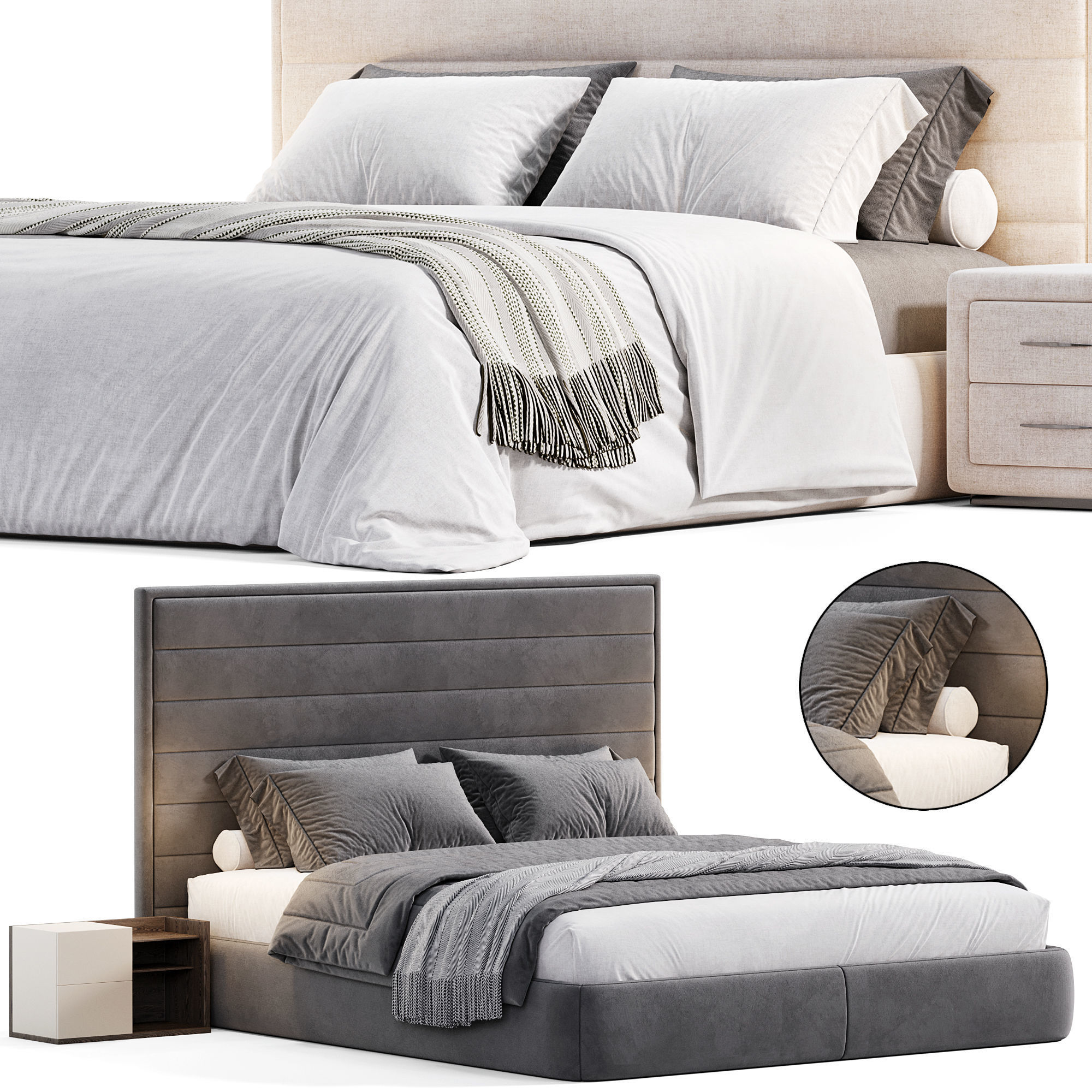 Nayrobi bed 3D model_1