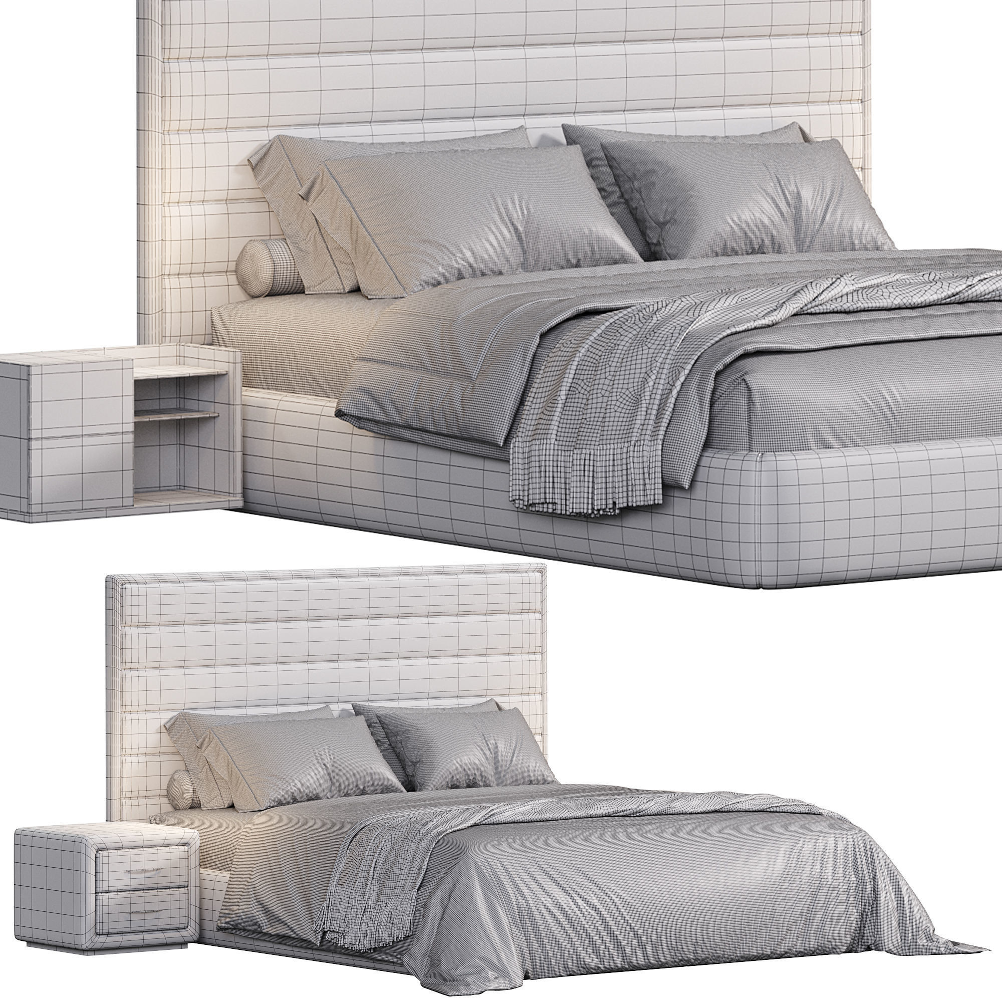 Nayrobi bed 3D model_6