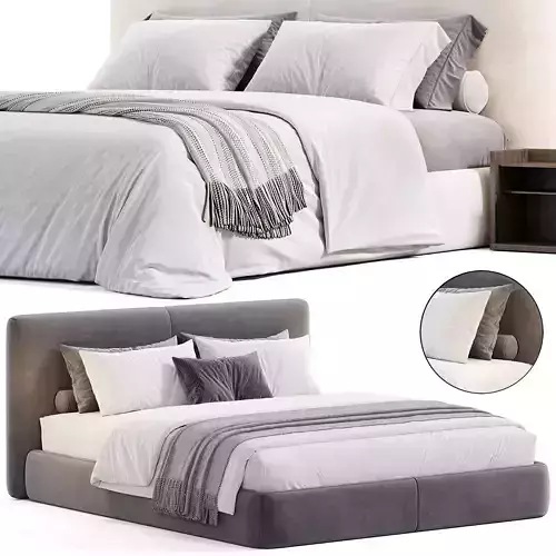 Nuvo bed by Mononova 3D model