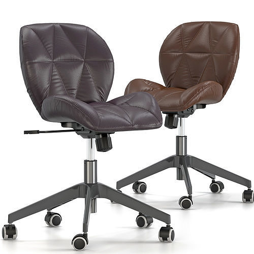Argos Boutique Faux Leather Office Chair 3D model