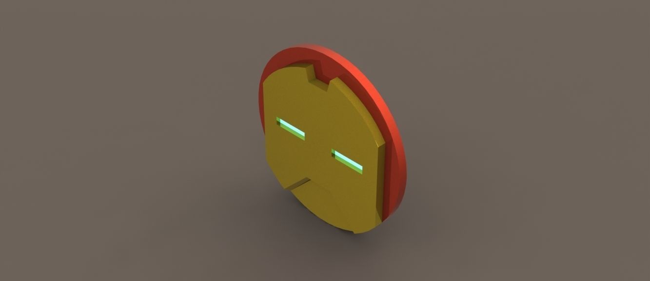 iron man helmet circle Ata-Boy Marvel Comics 3-inch Big Collectible Button this Marvel gift also includes a voice Gold Iron Man MK5 Helmet
