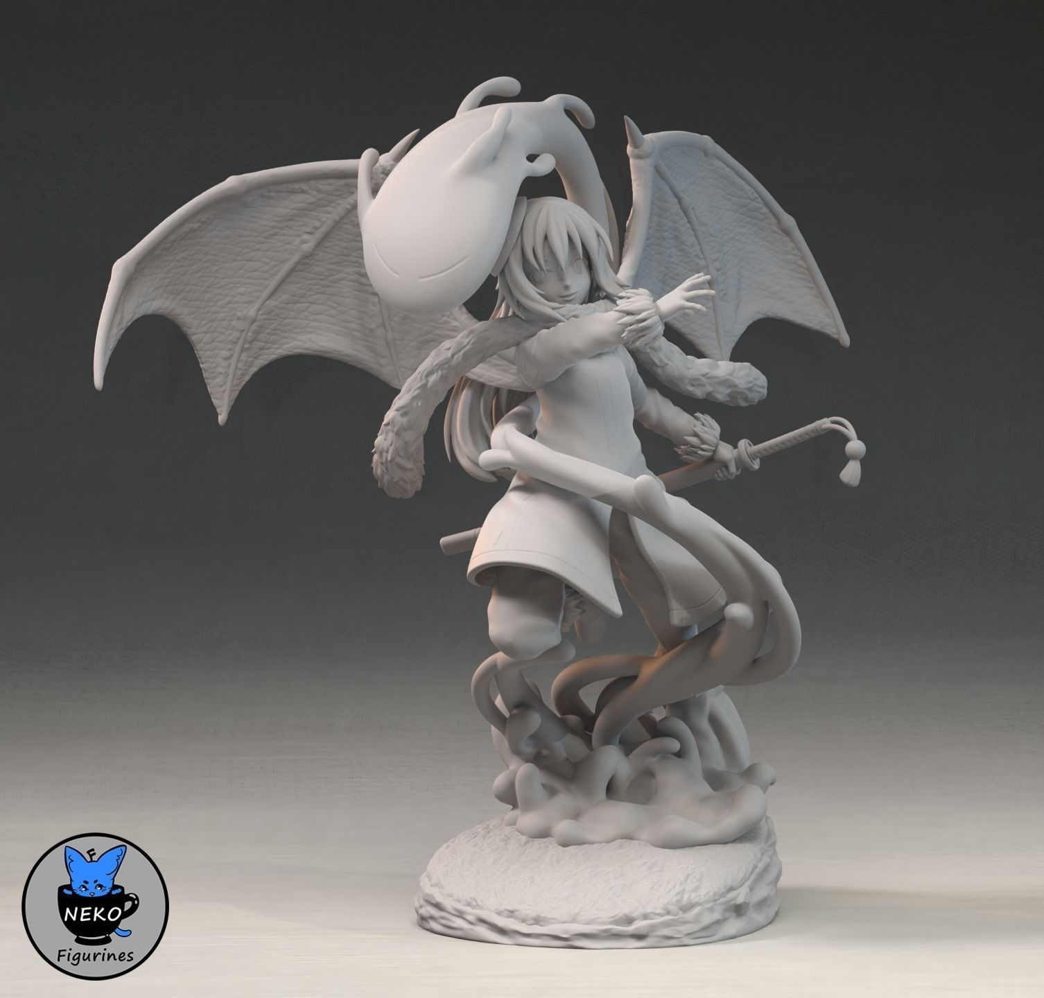 Rimuru Tempest - Reincarnated as a Slime Anime Figurine STL 3D print model_21