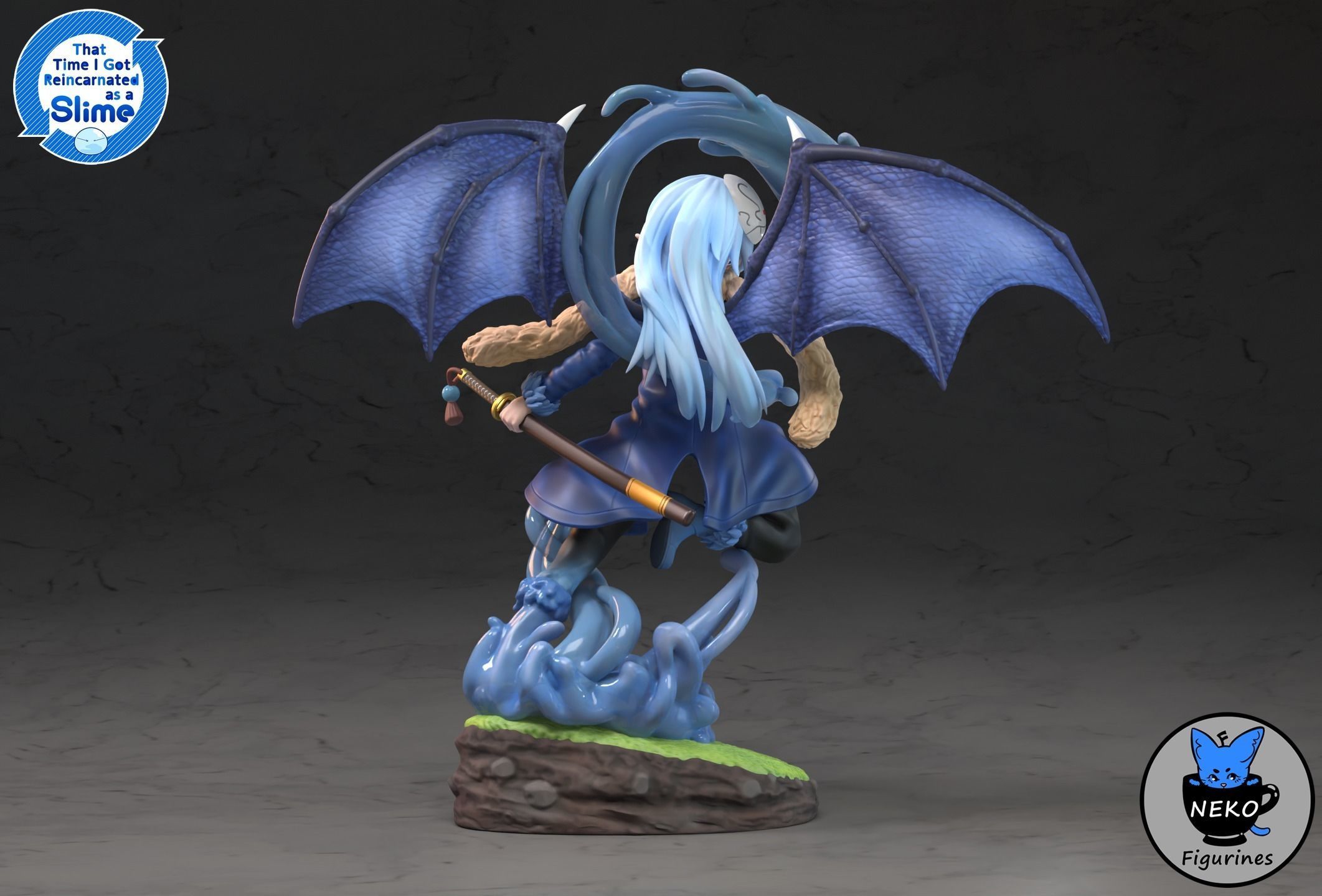 Rimuru Tempest - Reincarnated as a Slime Anime Figurine STL 3D print model_26