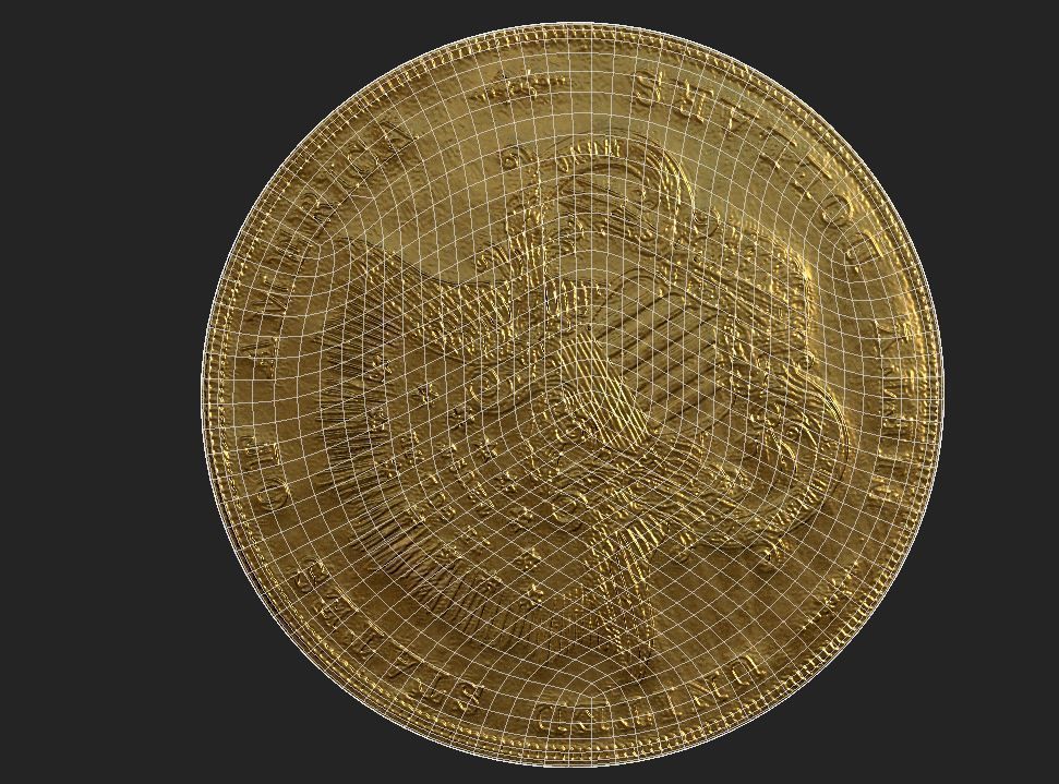 Old US Coin 3D model_2