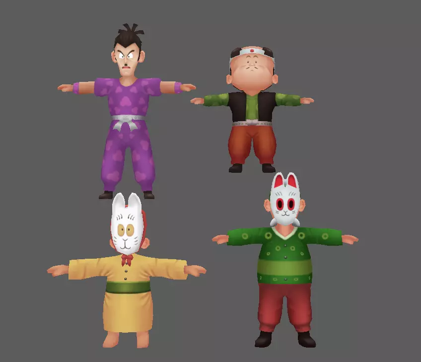 Character For Game Low-poly 3D model_0