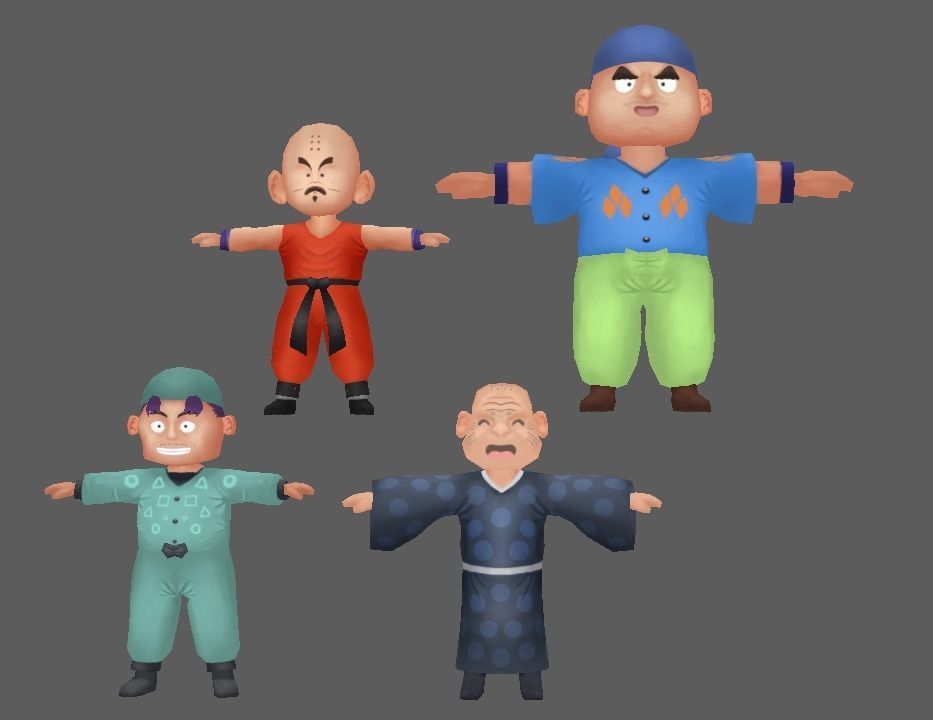 Character For Game Low-poly 3D model_2