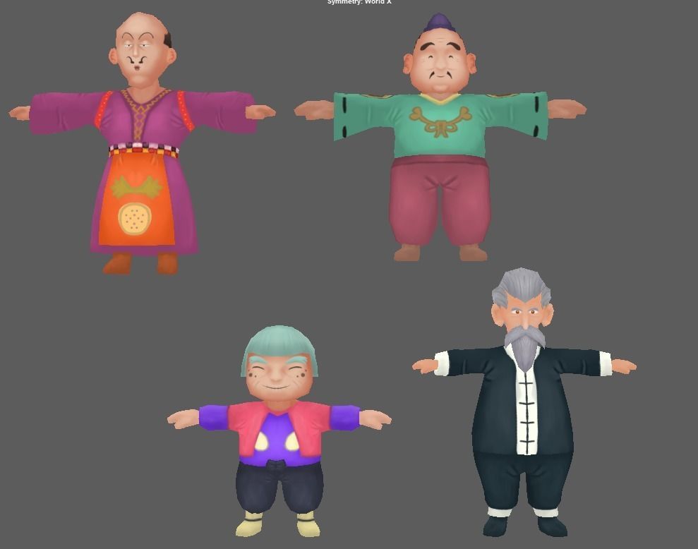 Character For Game Low-poly 3D model_1