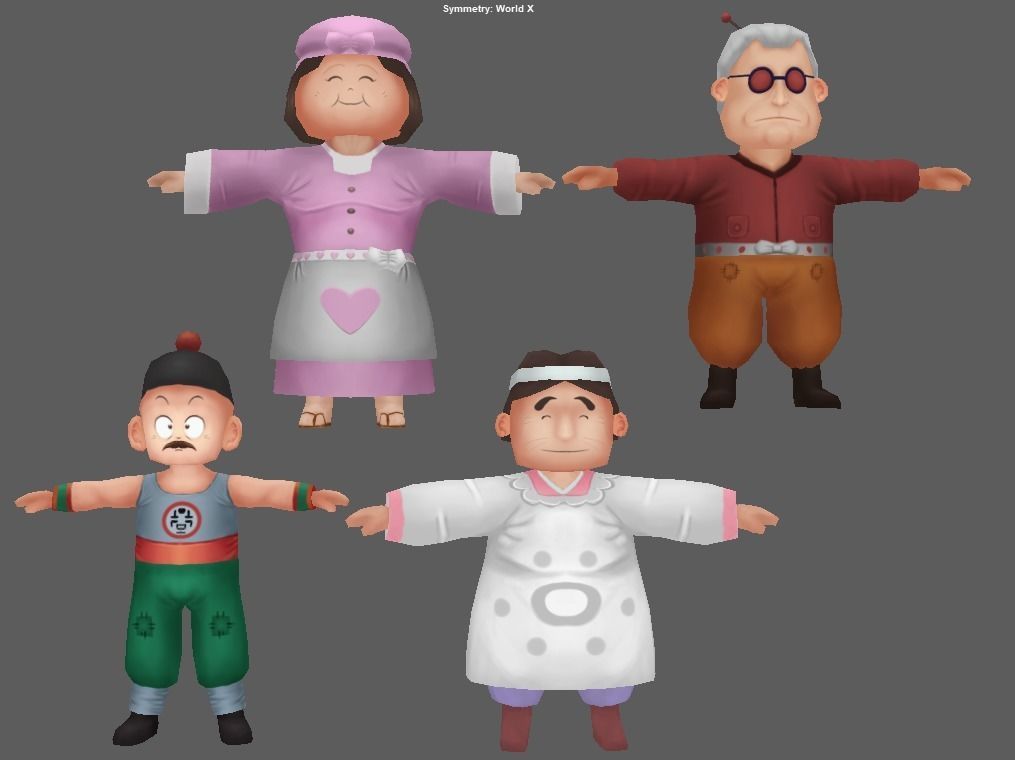 Character For Game Low-poly 3D model_4