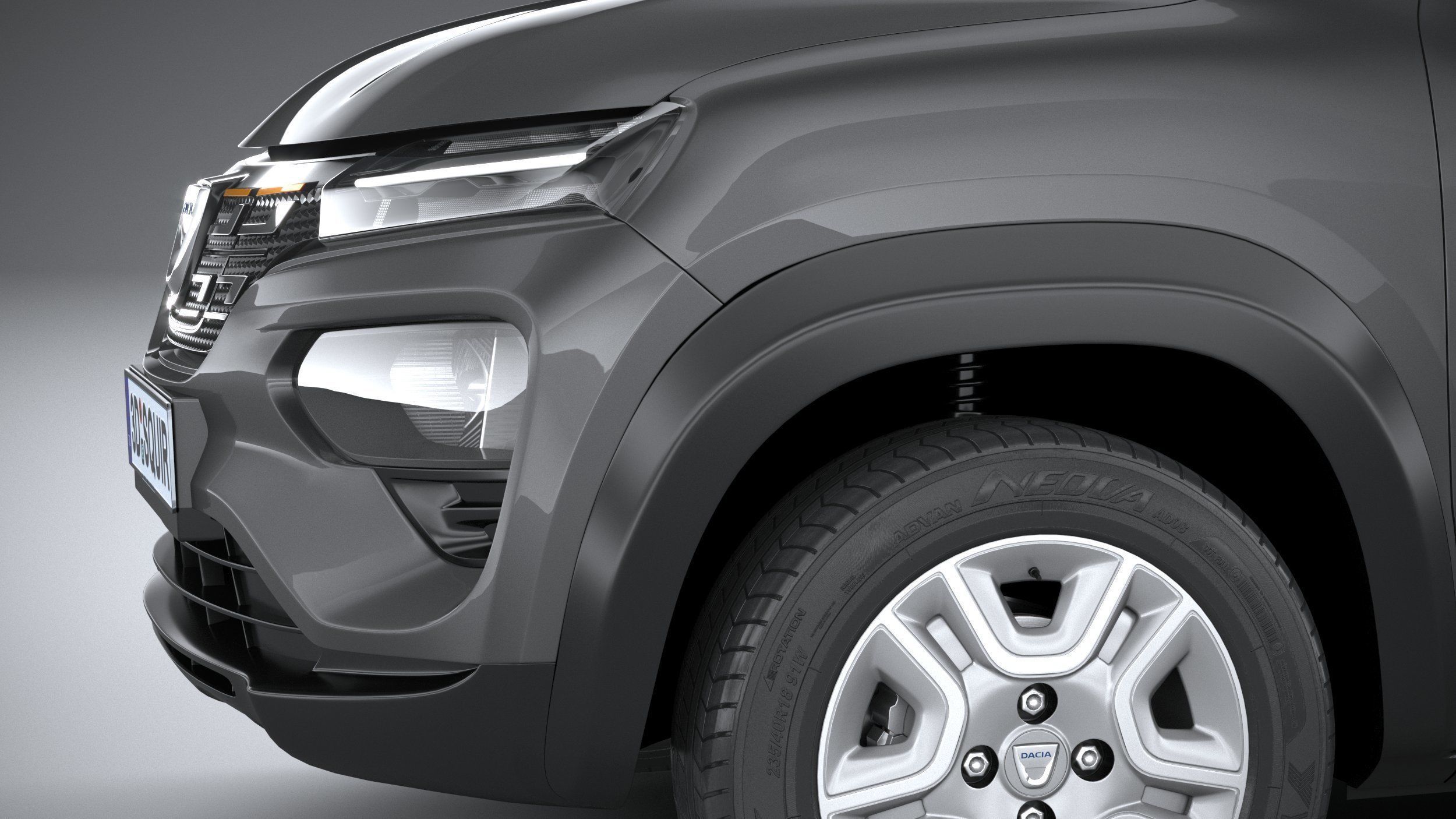 Dacia Spring 2022 3D model_3