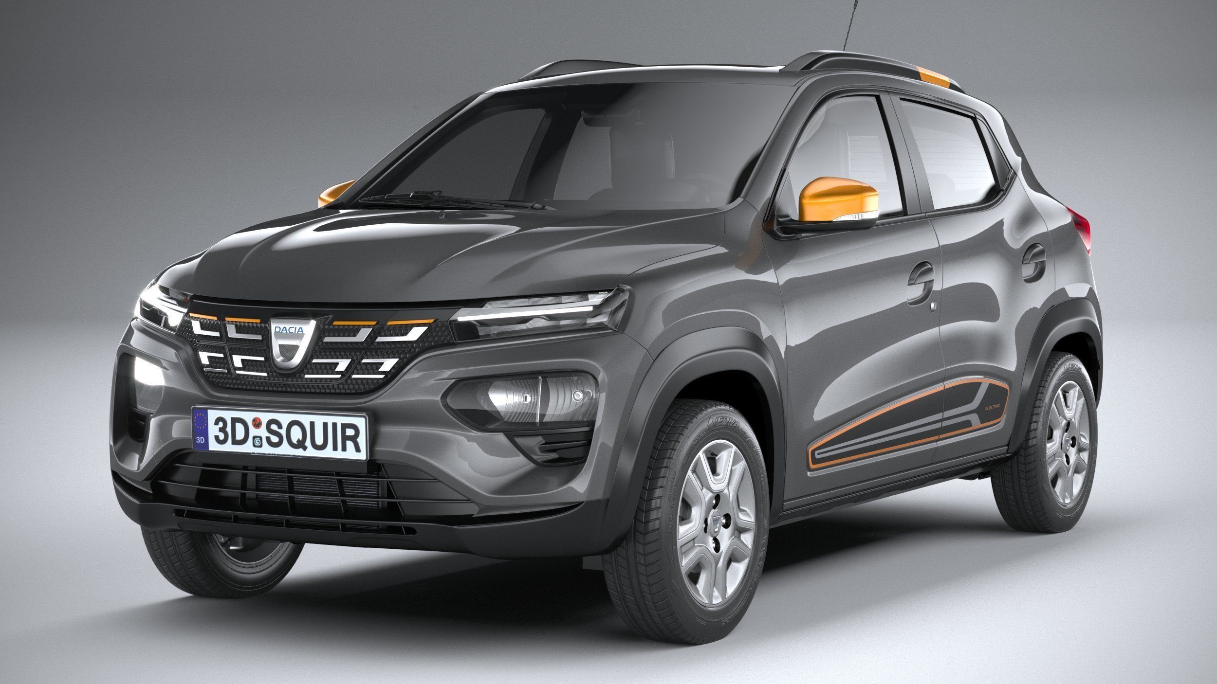 Dacia Spring 2022 3D model_2