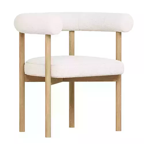 Mazz Boucle Dining Chair by Leanne Ford