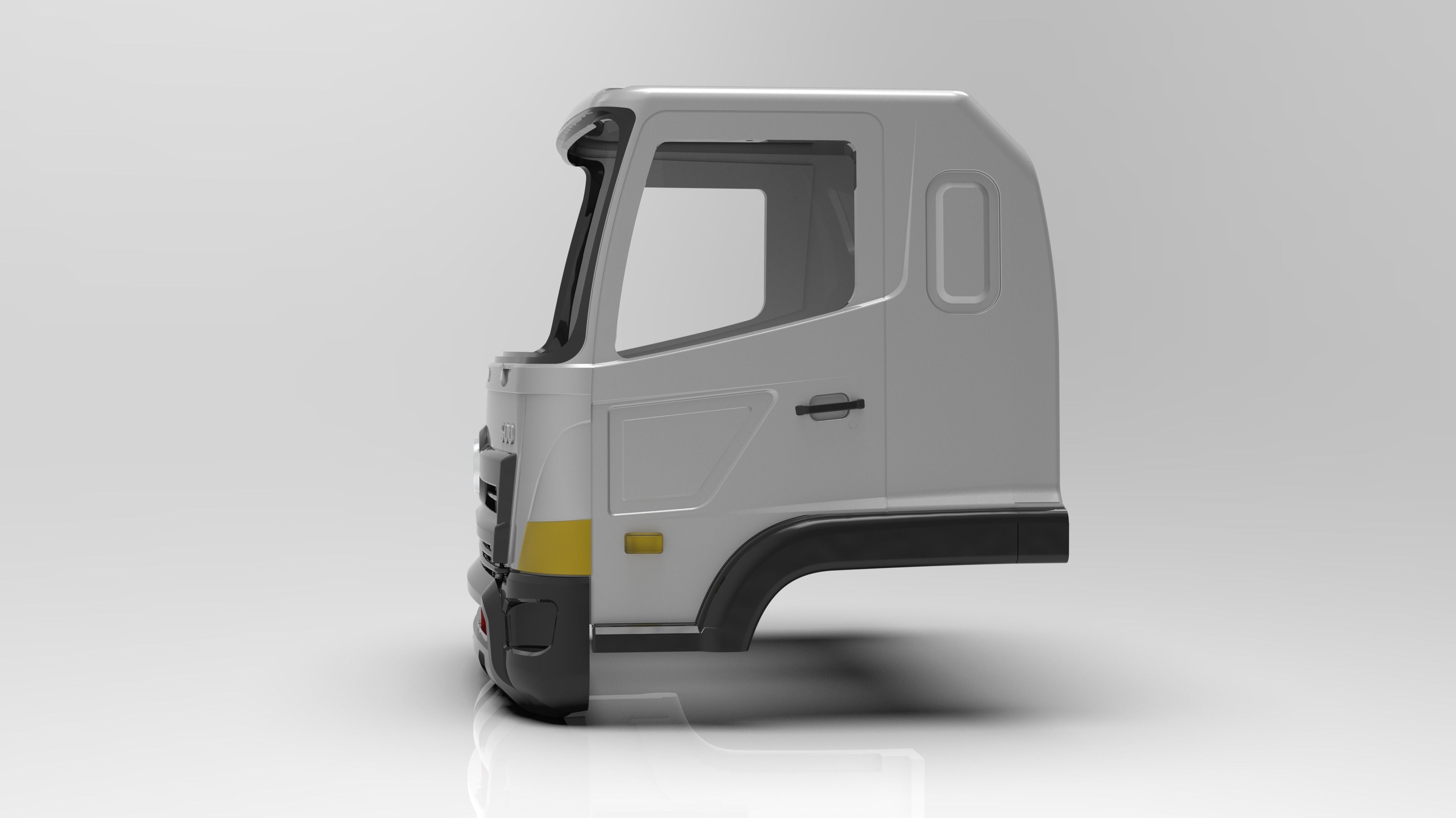 Hino 500 3D model_1
