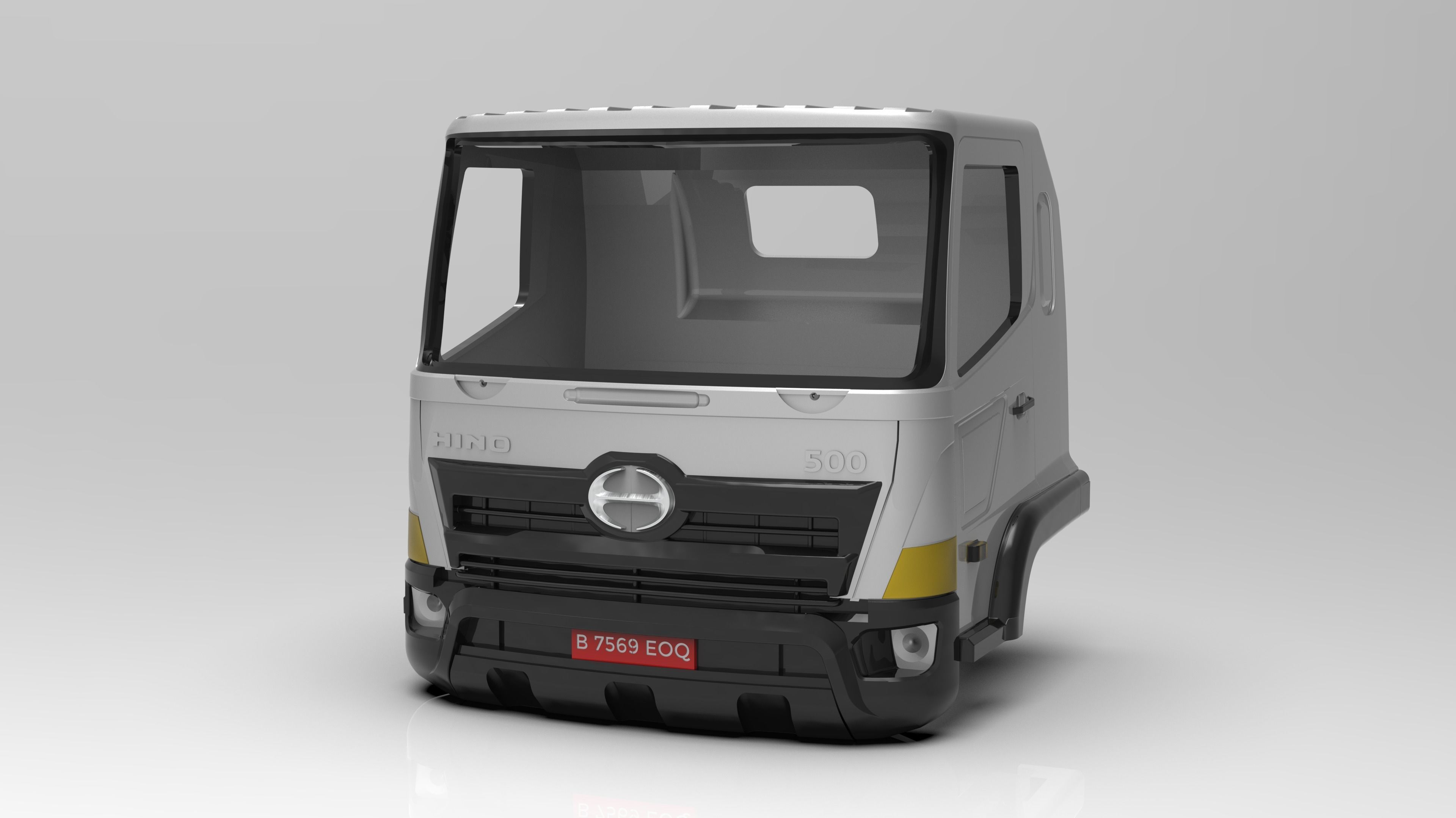 Hino 500 3D model CGTrader