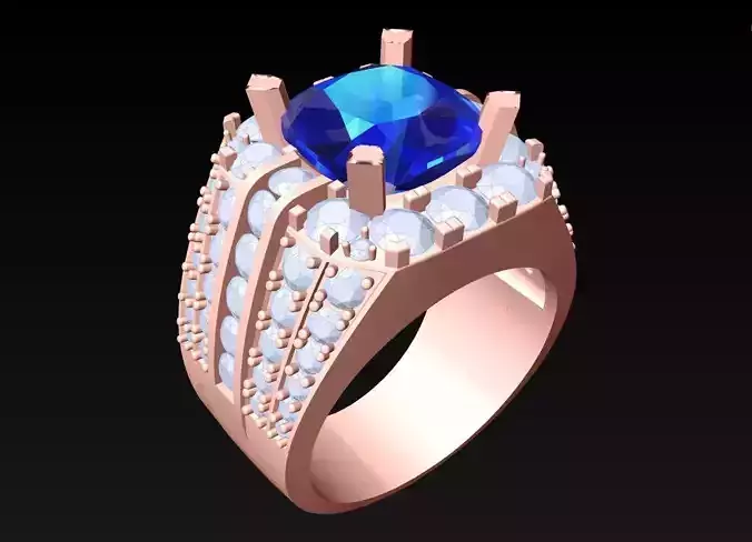 Diamond Rings - Mens Ring - N327