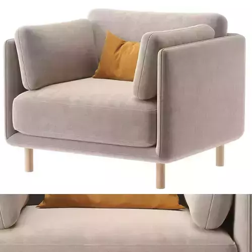 Wells Chair with Natural Leg Finish