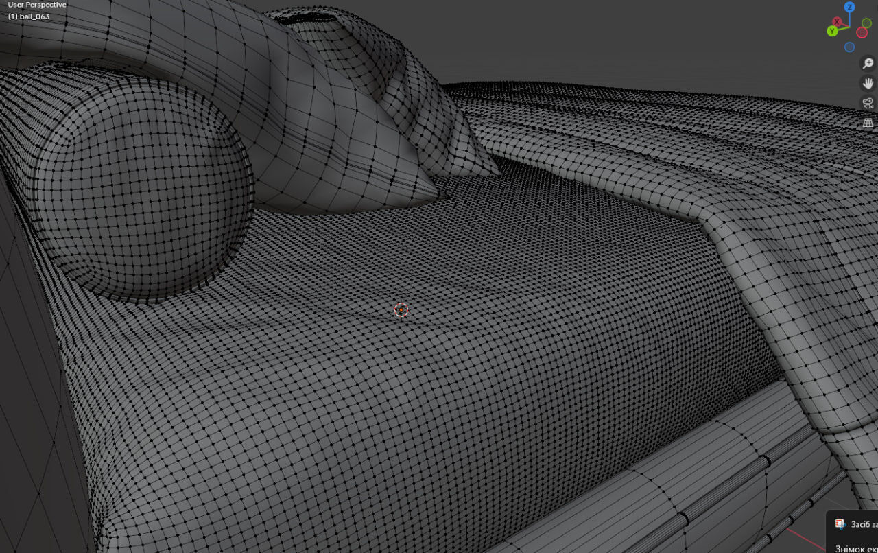 Double bed 3D model_12