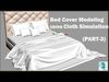 Double bed 3D model_1