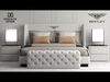 Double bed 3D model_4