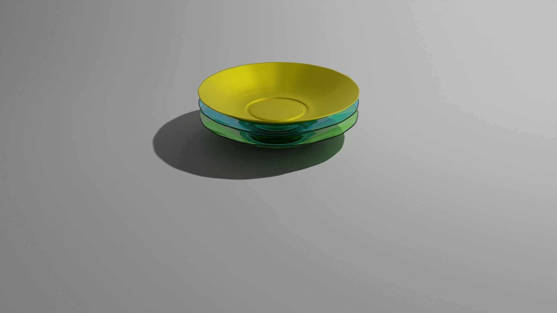 plate Low-poly 3D model_2