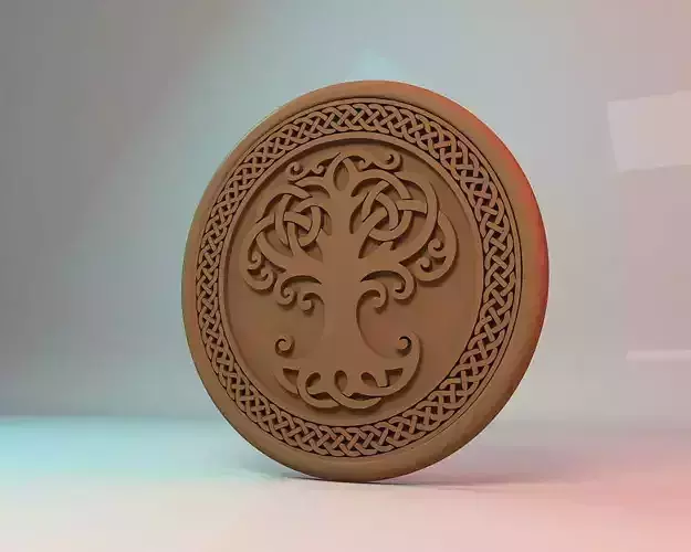Tree of life 3D STL Model for Cnc users 3D print model  3D print model
