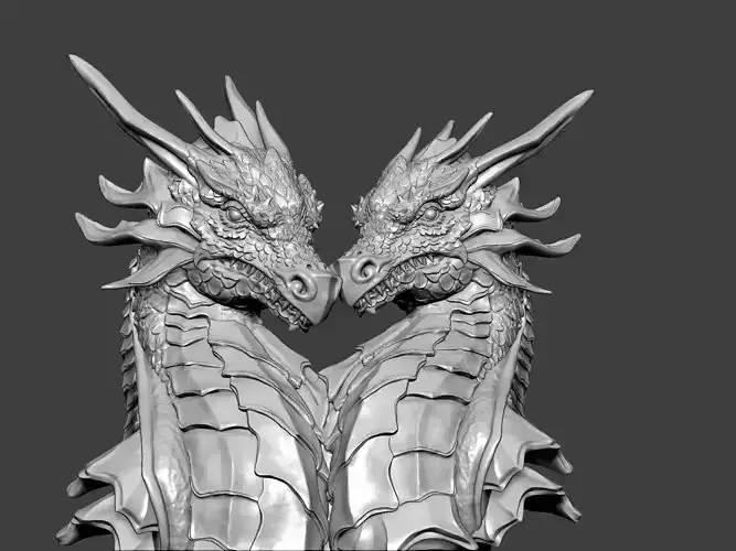 Dragon statue 3D print model