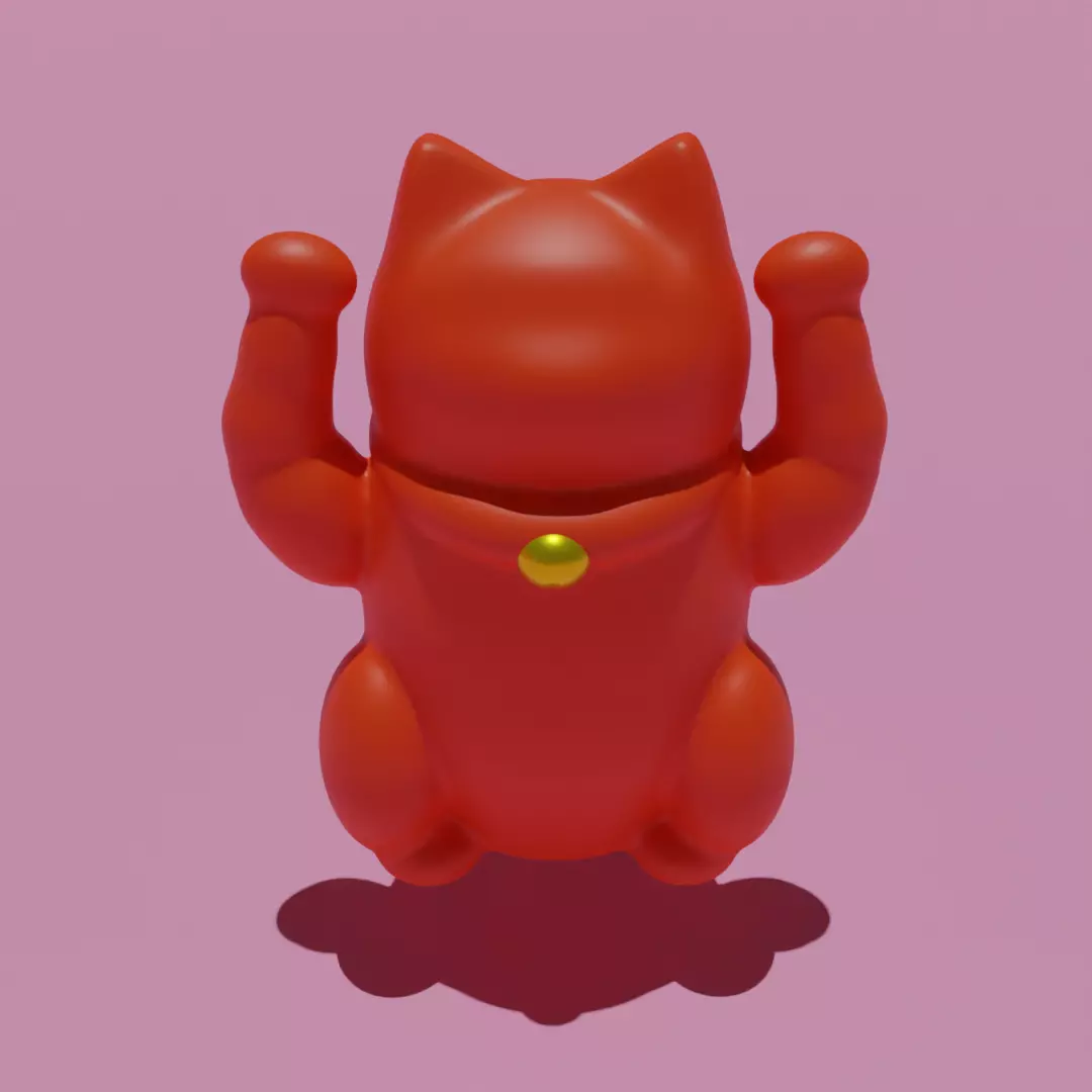 Lucky cat  3D model_0