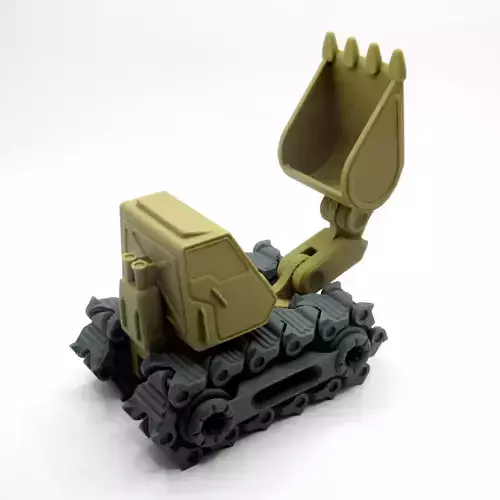3D Printable Excavator - Supportless 3D print model