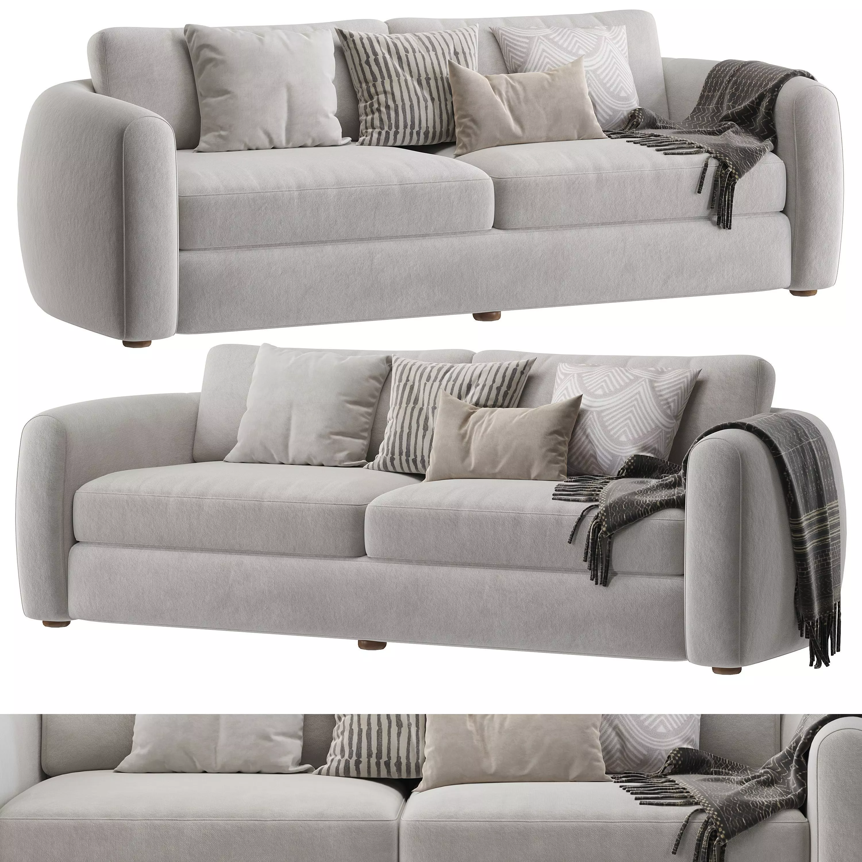 Oslo Sofa Arhaus 3D model