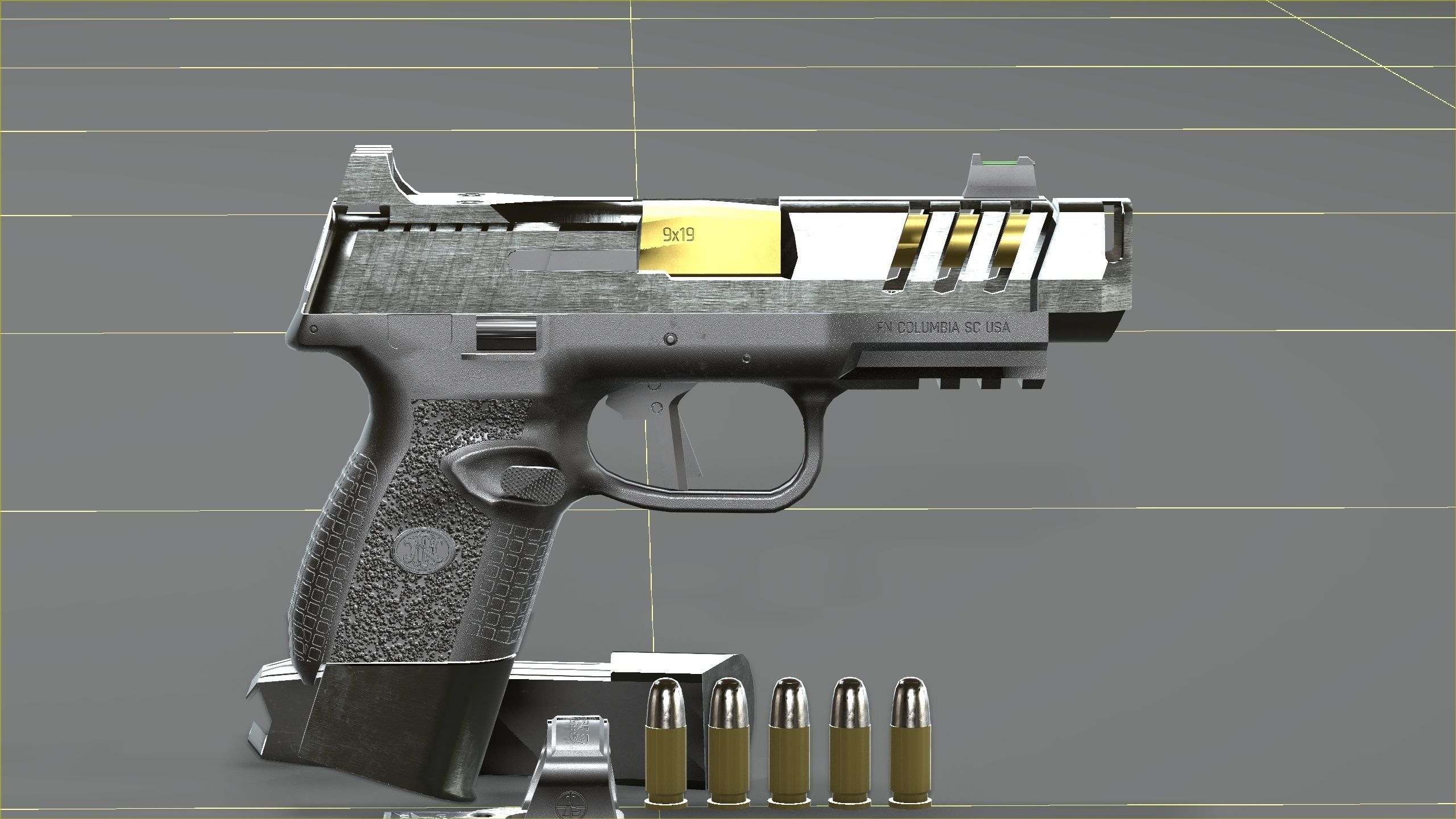 FN 509CC Edge Low-poly 3D model_33