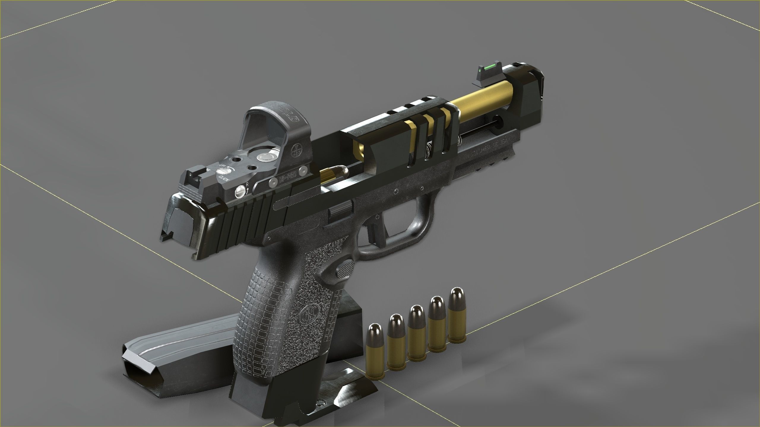 FN 509CC Edge Low-poly 3D model_20