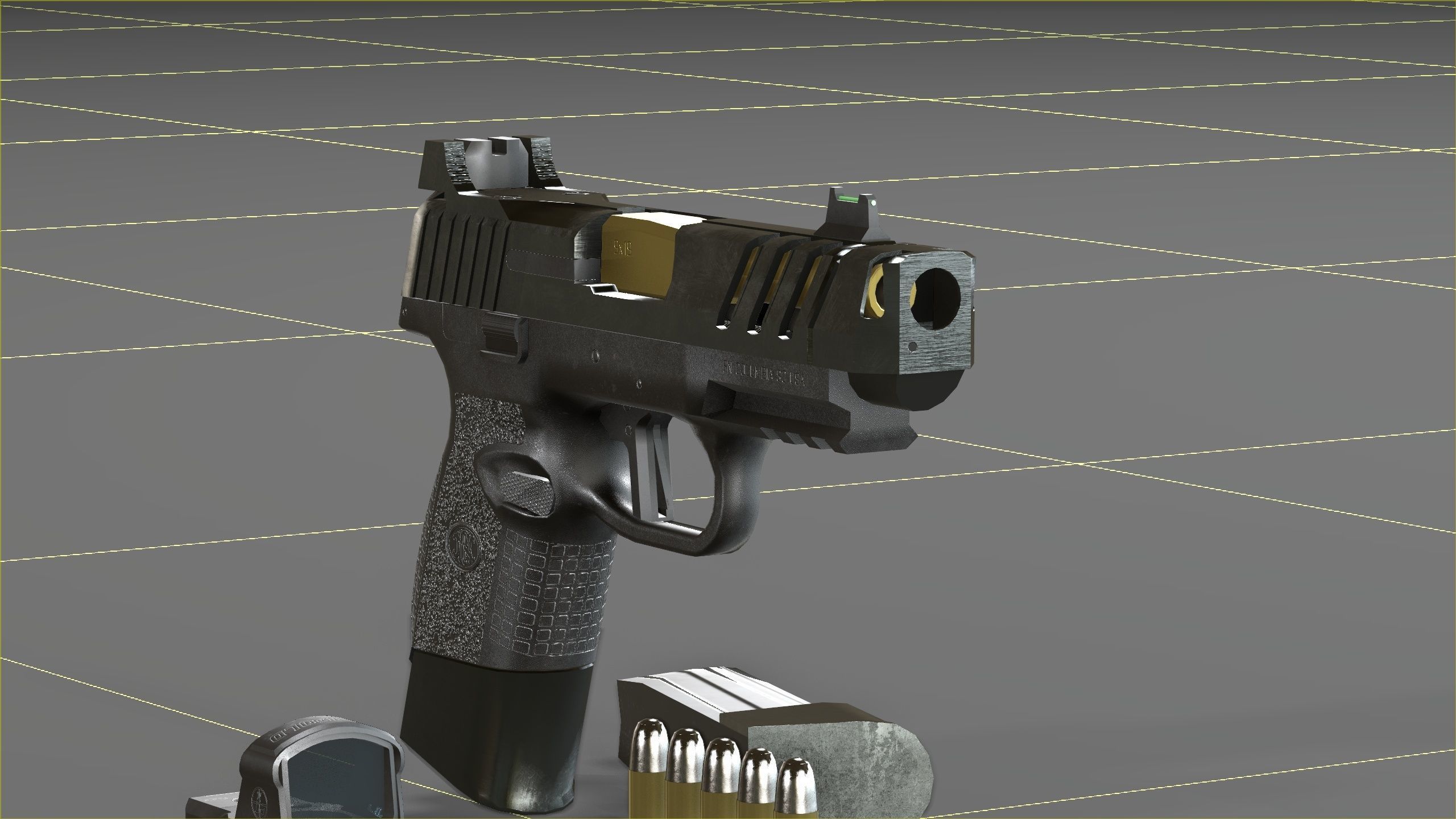 FN 509CC Edge Low-poly 3D model_30