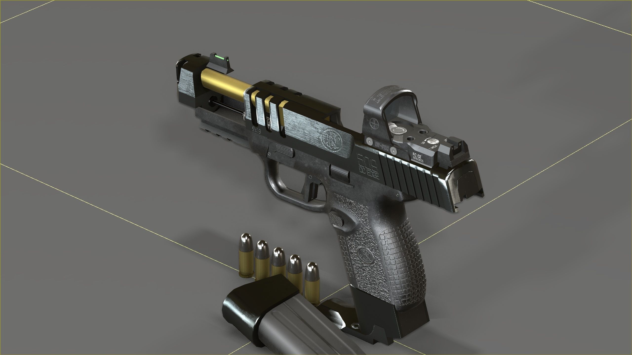 FN 509CC Edge Low-poly 3D model_17
