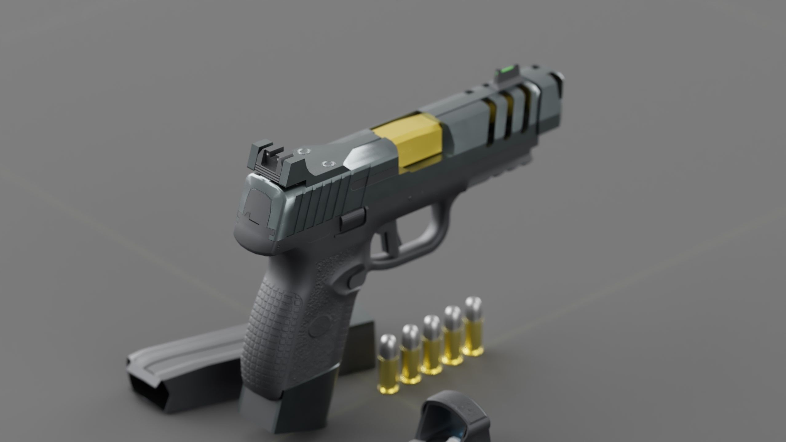FN 509CC Edge Low-poly 3D model_2