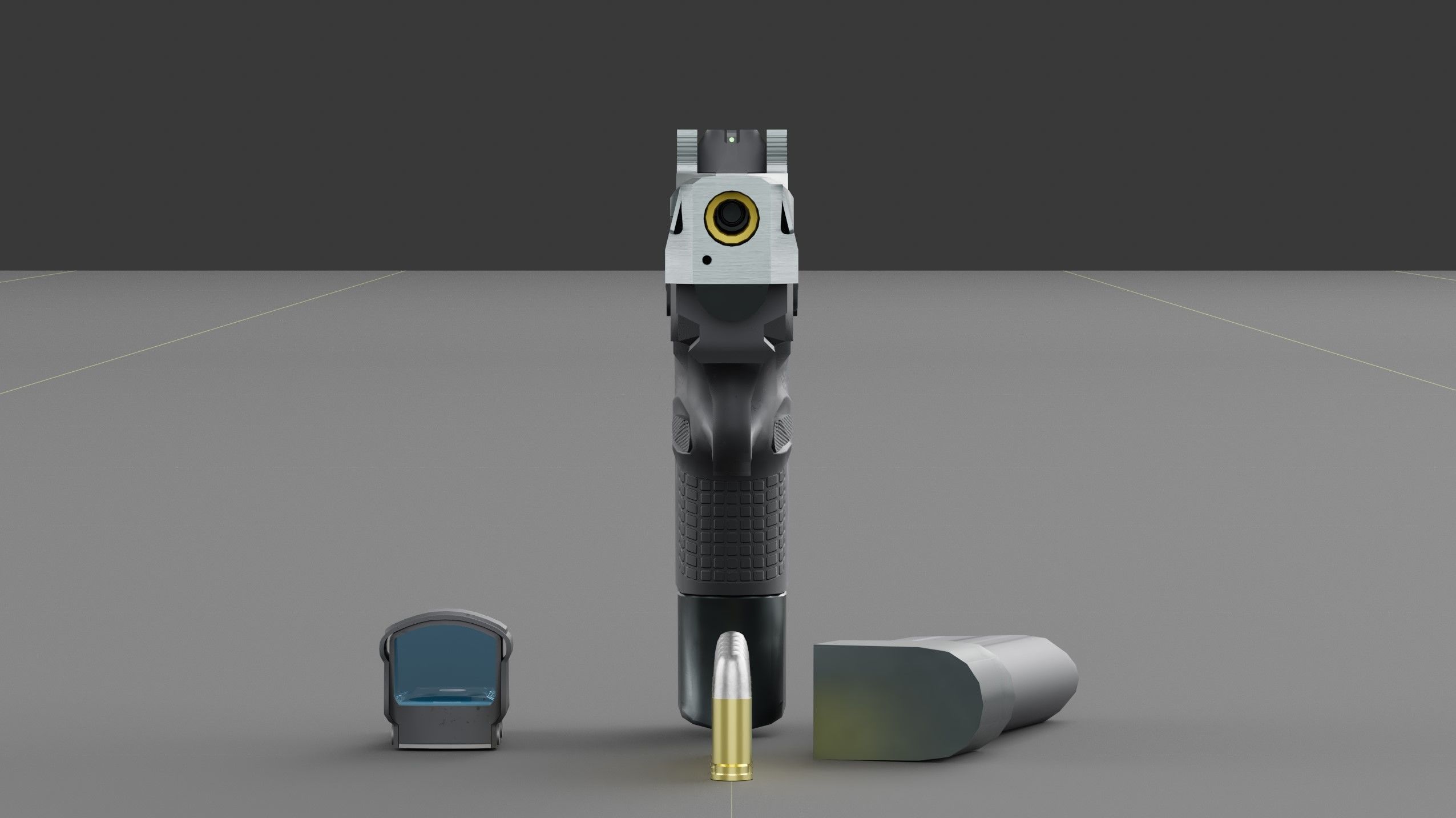 FN 509CC Edge Low-poly 3D model_4