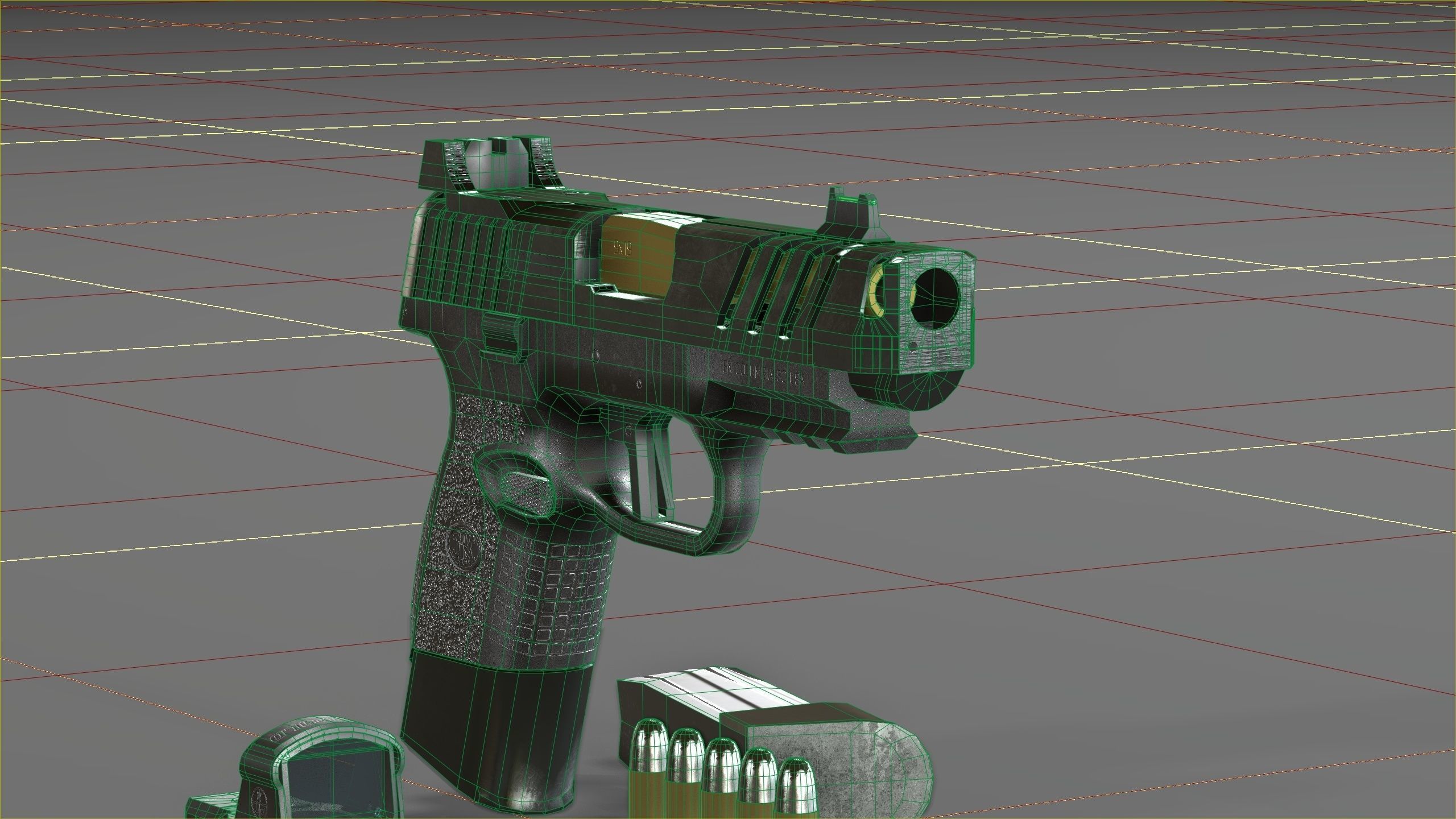 FN 509CC Edge Low-poly 3D model_31