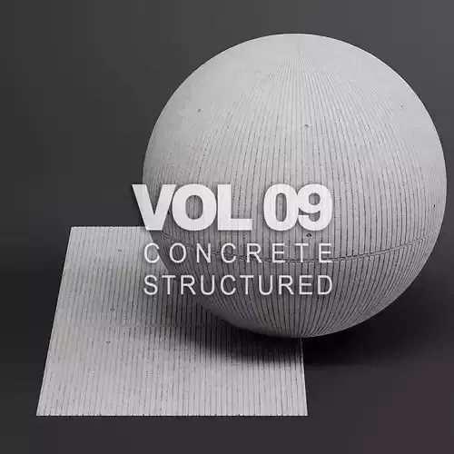 Concrete vol09 Structured 8K Seamless PBR Materials Texture