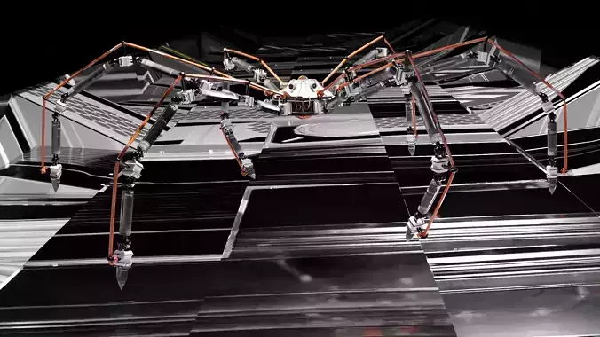 High Poly Mech Spider