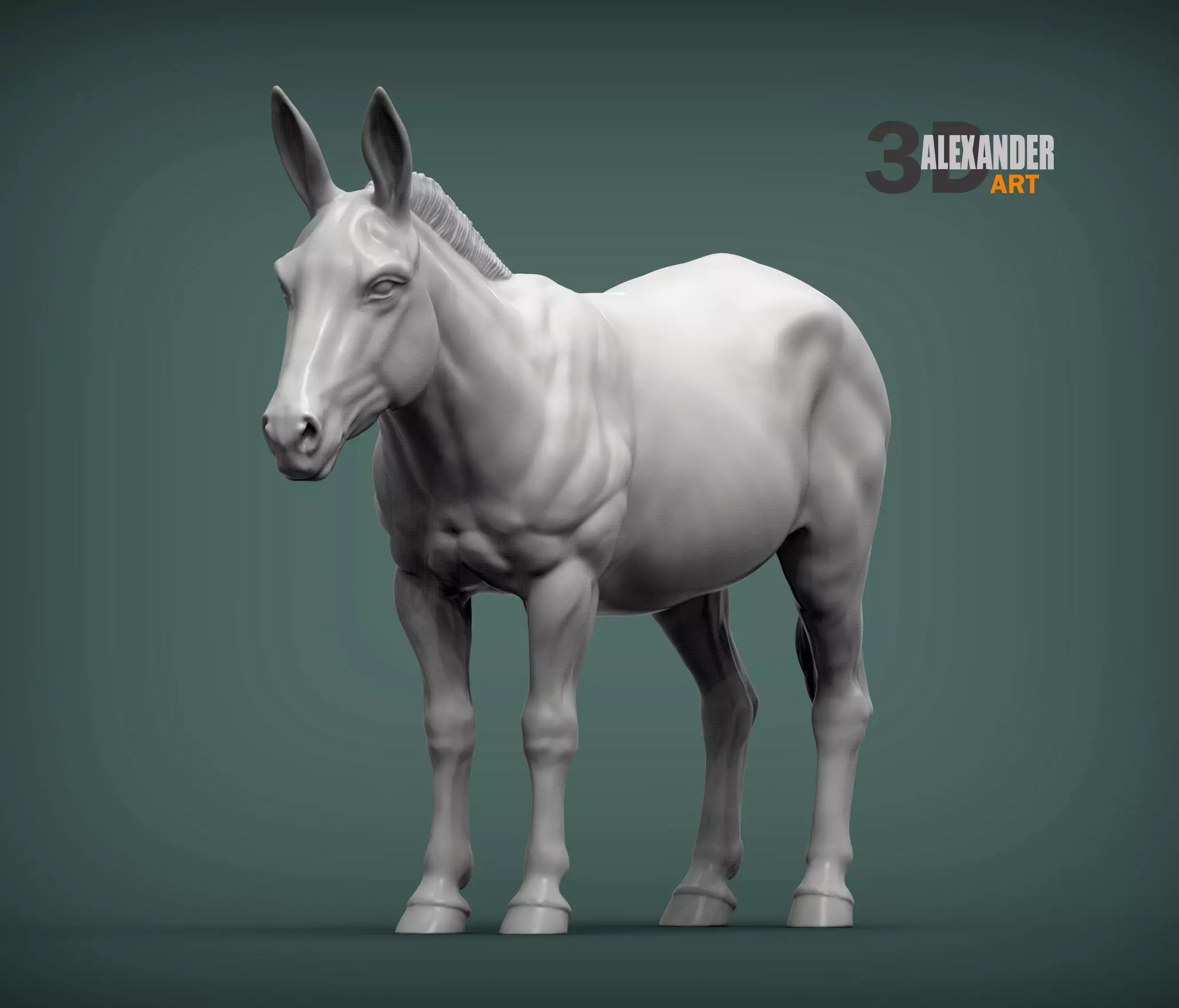 Donkey  3D print model_0
