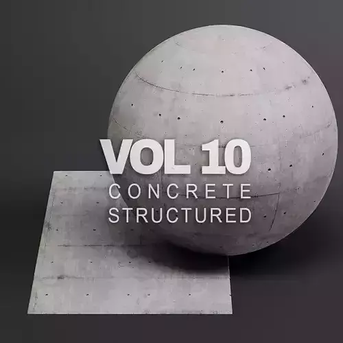 Concrete vol10 Structured 8K Seamless PBR Materials  Texture