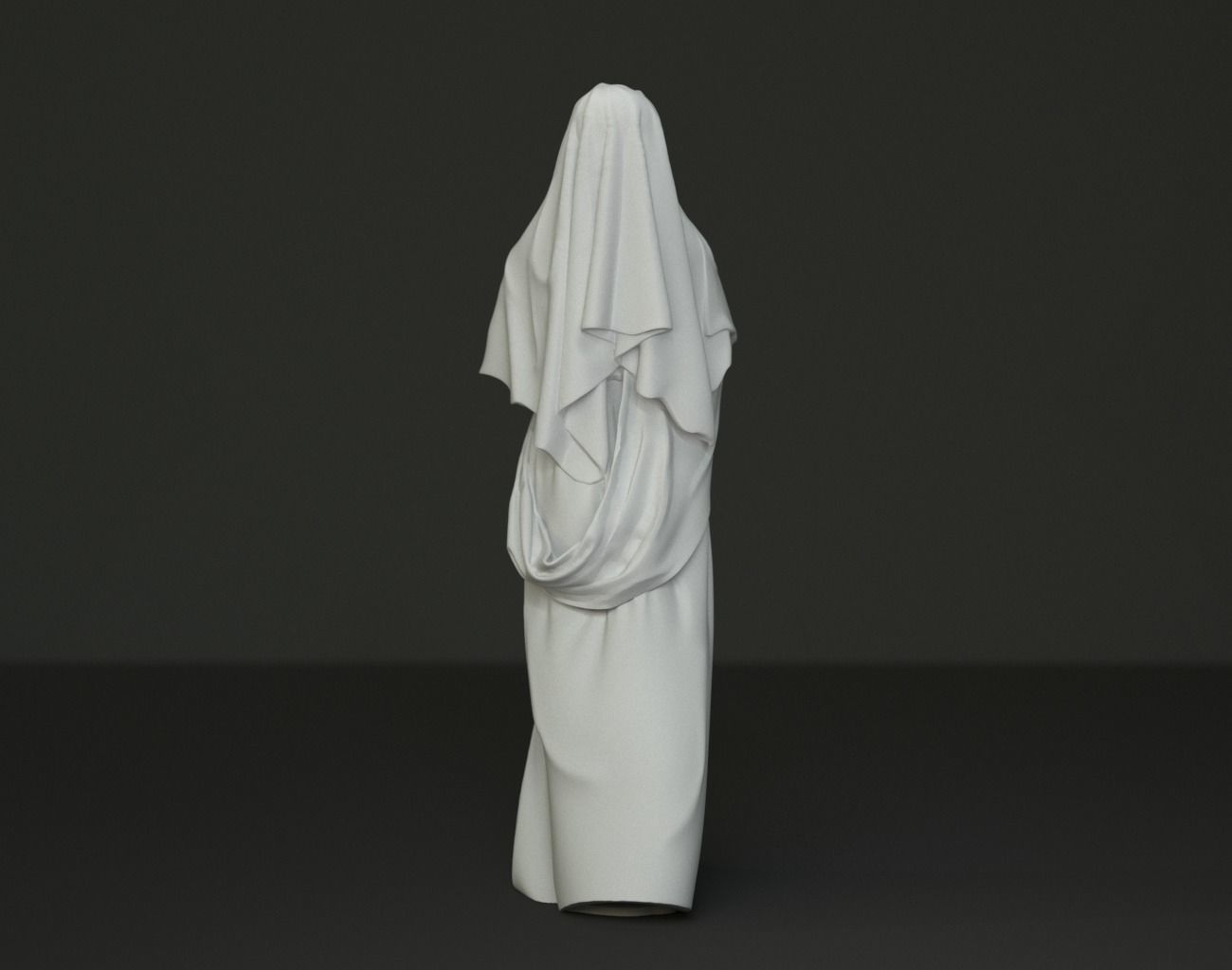 Mother Mary Statue 3D print model_18