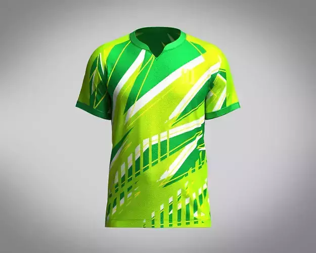 Mens Soccer Monochromatic Green Jersey Player-10