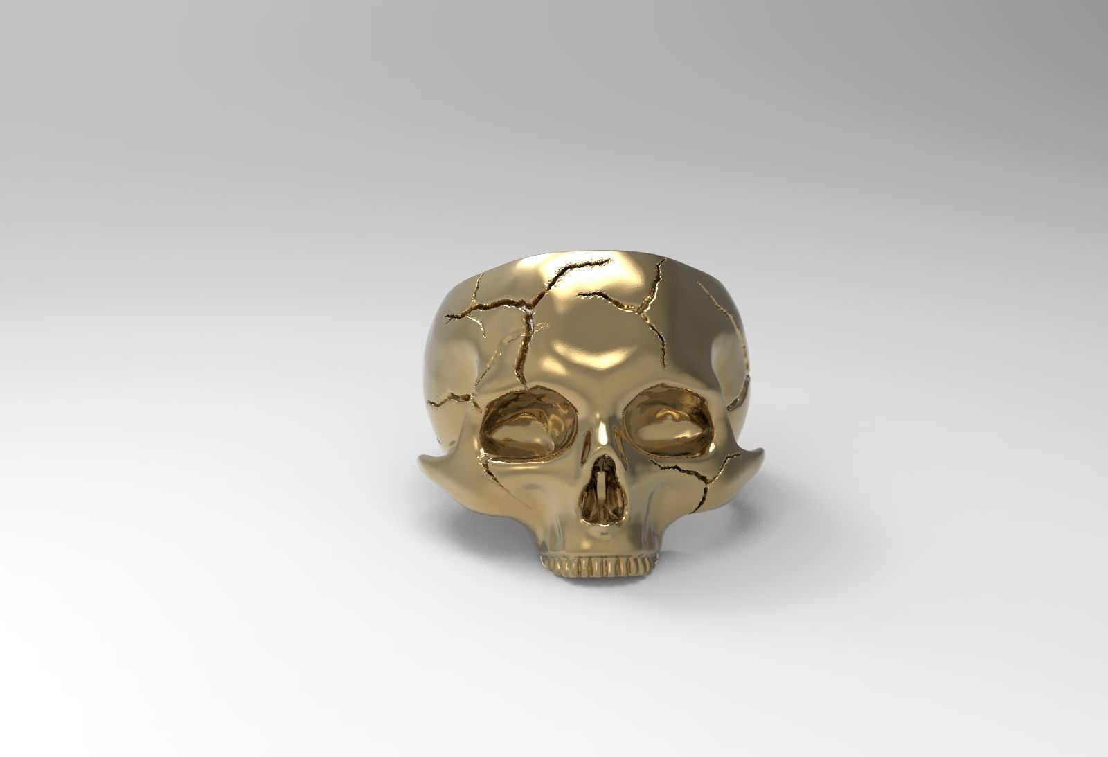 Skull Ring NO10 3D print model_1