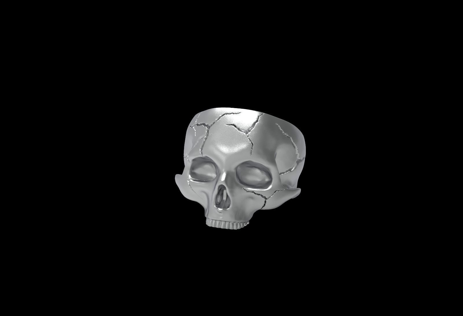 Skull Ring NO10 3D print model_2