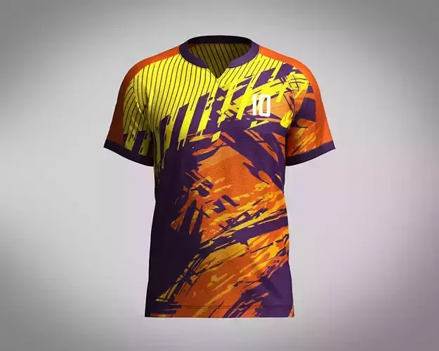 Mens Soccer Brown and Yellow Jersey Player-10