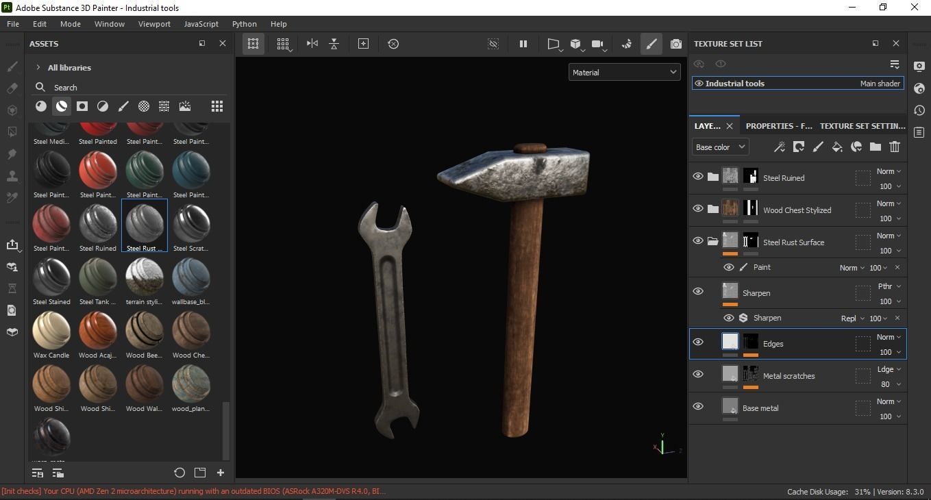 Industrial tools 3D Model Low-poly 3D model_6