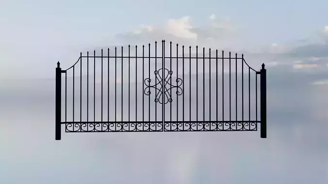 Forged gates 3D model