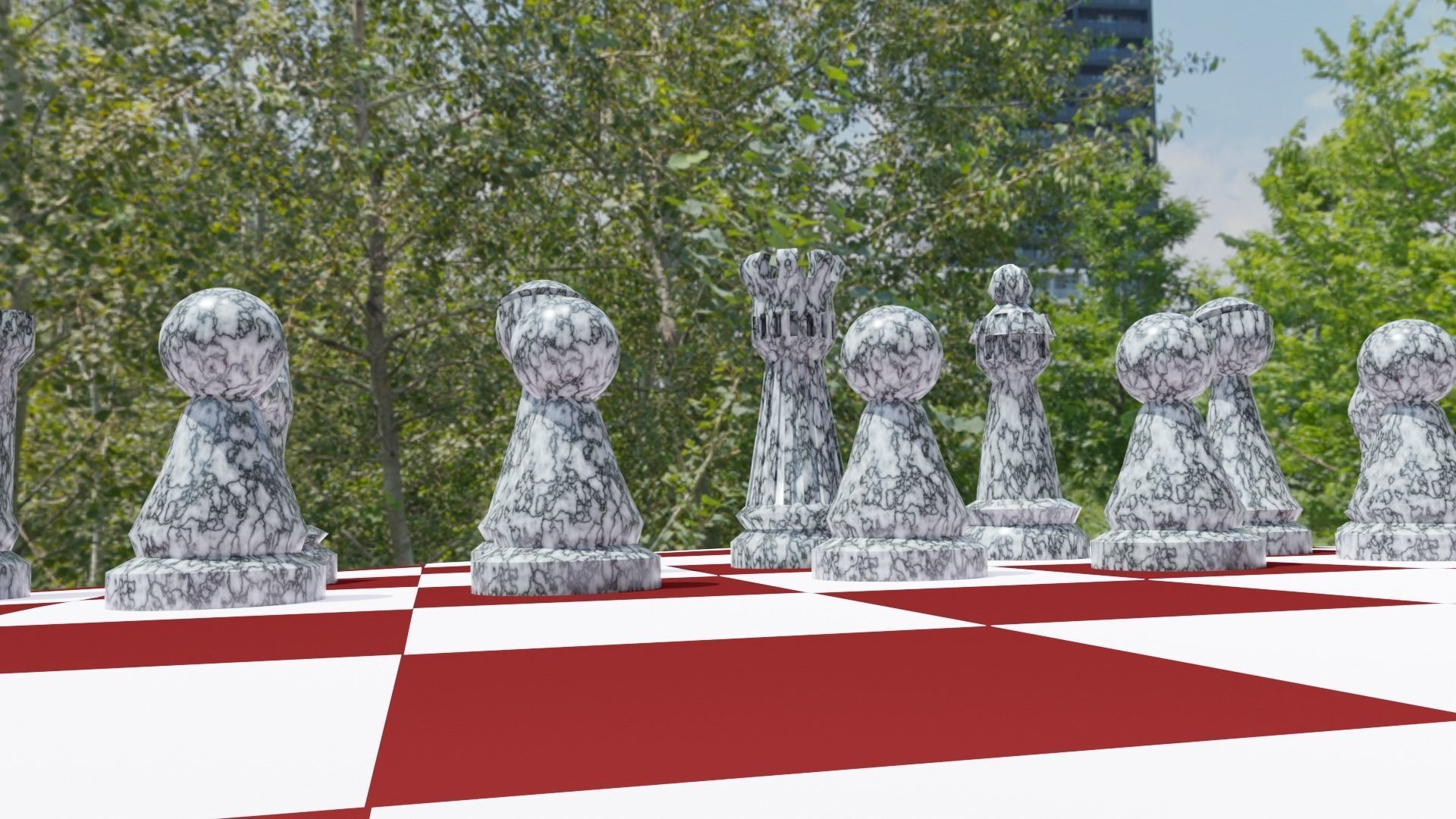 Chess set Free 3D print model_1